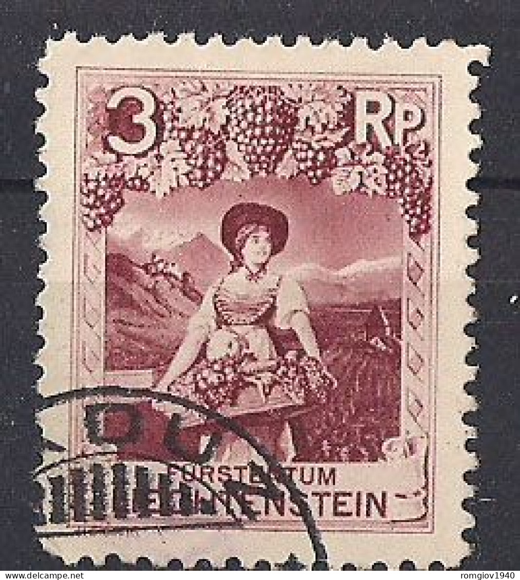 LIECHTENSTEIN 1930 SOGGETTI DIVERSI  UNIF. 94 USATO VF - Gebraucht