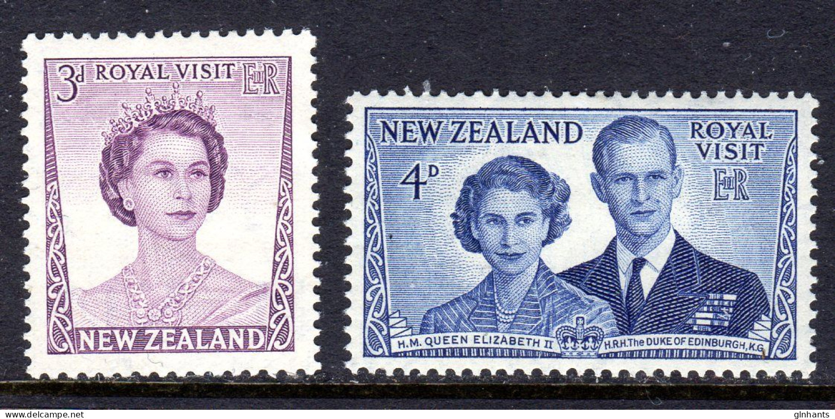 NEW ZEALAND - 1953 ROYAL VISIT SET (2V) FINE MNH ** SG 721-722 - Ungebraucht