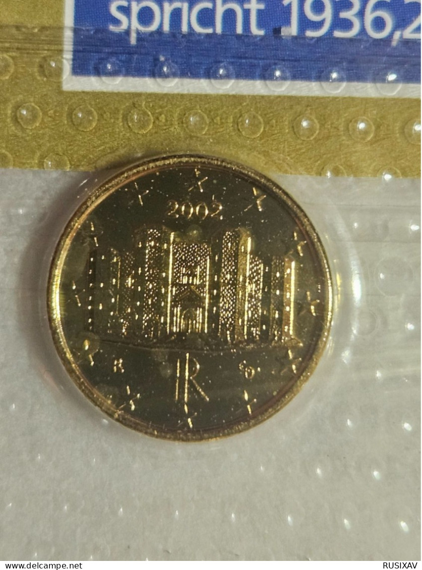 Italie Série euros complète vergoldet - dorée 24 carats