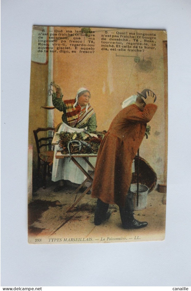 T-D-5 /  [13] Bouches-du-Rhône  Marseille  Lot 3 Cartes - Types Marseillais La Poissonnière - - Old Professions