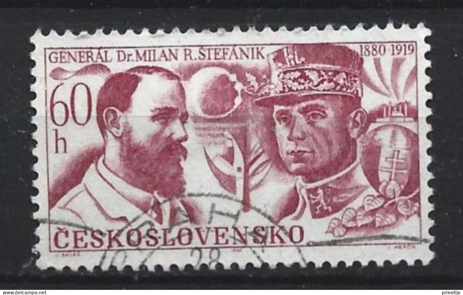 Ceskoslovensko 1969  Gen. R. Stefanik  Y.T. 1722  (0) - Used Stamps