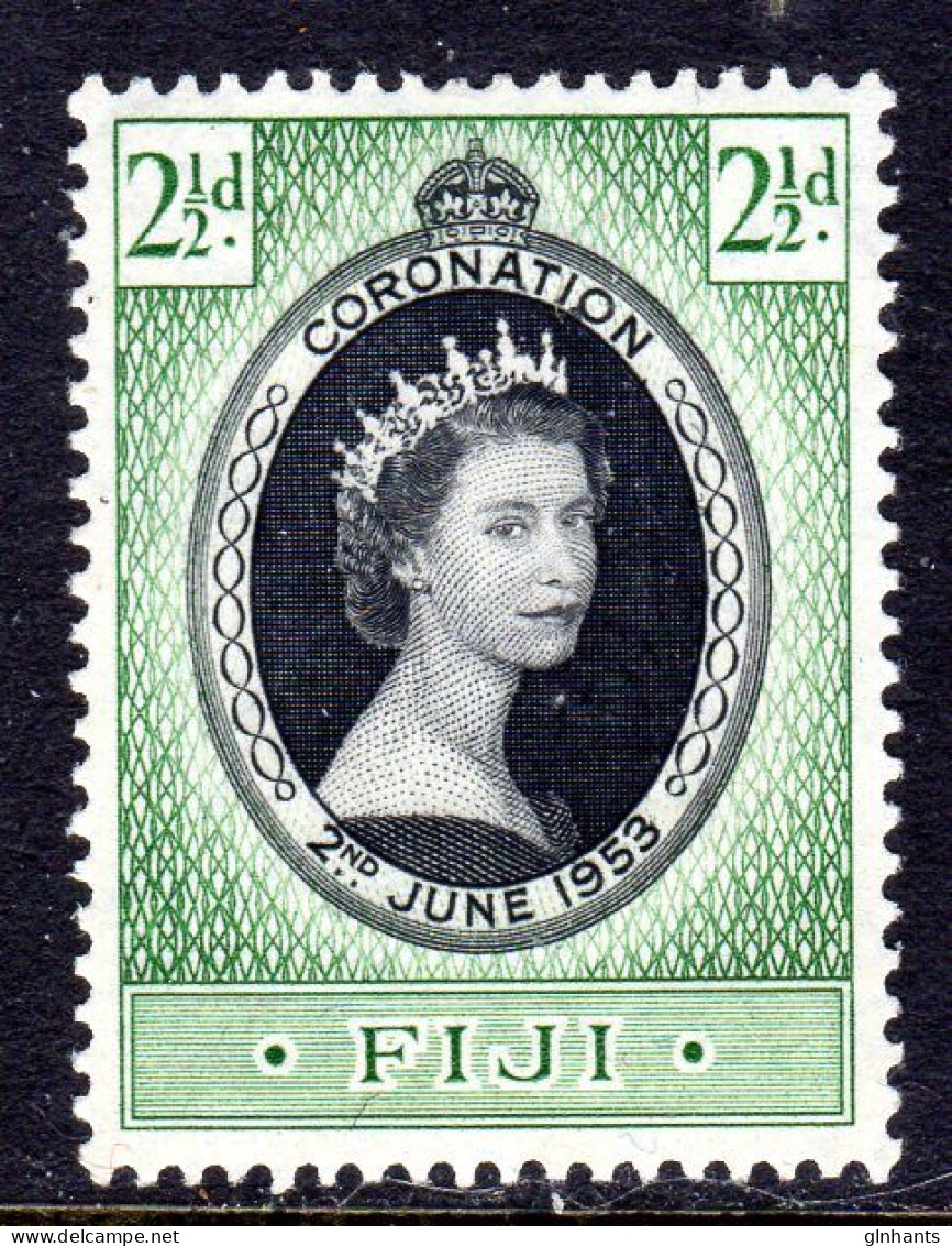FIJI - 1953 QEII CORONATION STAMP FINE MOUNTED MINT MM * SG 278 - Fiji (...-1970)