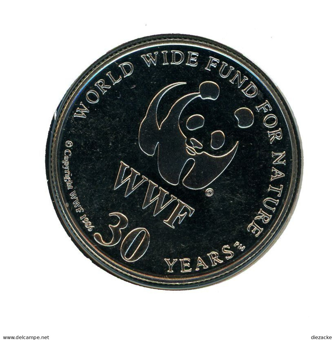 Vanuatu 1995 Numisbrief Medaille Dugon/ Seekuh 30 Jahre WWF, CuNi PP (MD843 - Sin Clasificación