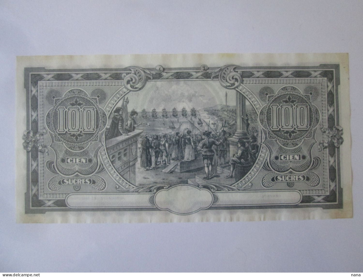 Ecuador 100 Sucres 1920 Banknote See Pictures - Equateur