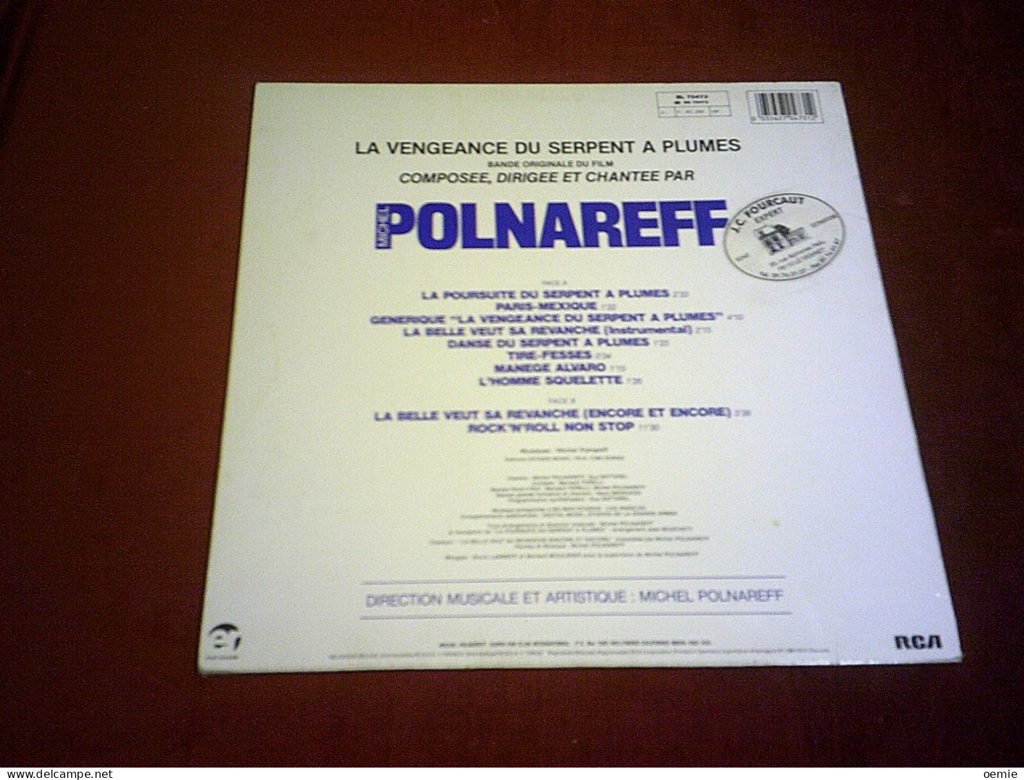 LA VENGEANCE DU SERPENT A PLUMES MSIQUE MICHEL POLNAREFF BANDE ORIGINALE DU FILM - Soundtracks, Film Music