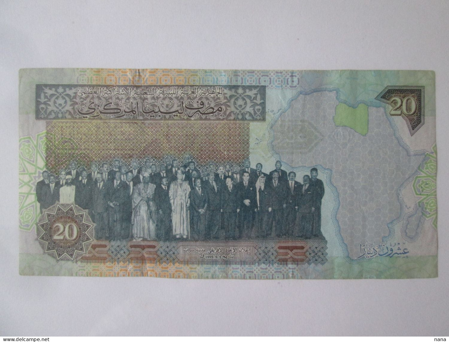 Libya 20 Dinars 2002 Banknote The Greatest African Dictators Of The 20th Century.Les Plus Grands Dictateurs Africains - Libya