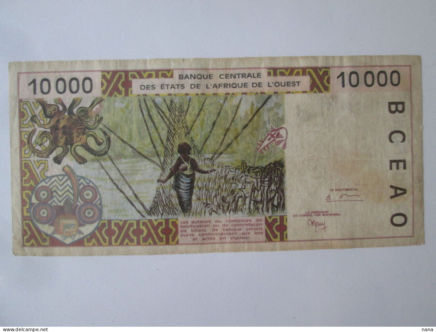 Ivory Coast/Cote D'Ivoire 10000 Francs 1999,see Pictures - Elfenbeinküste (Côte D'Ivoire)