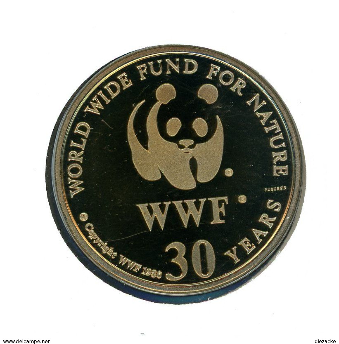 Belize 1992 Numisbrief Medaille Jaguar 30 Jahre WWF, CuNi PP (MD849 - Ohne Zuordnung