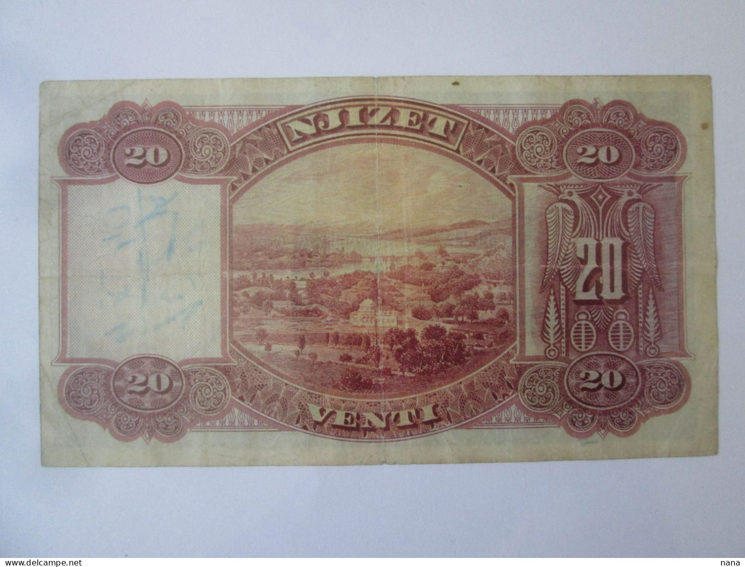 Albania 20 Franka/Franchi 1926 Banknote,see Pictures - Albanië