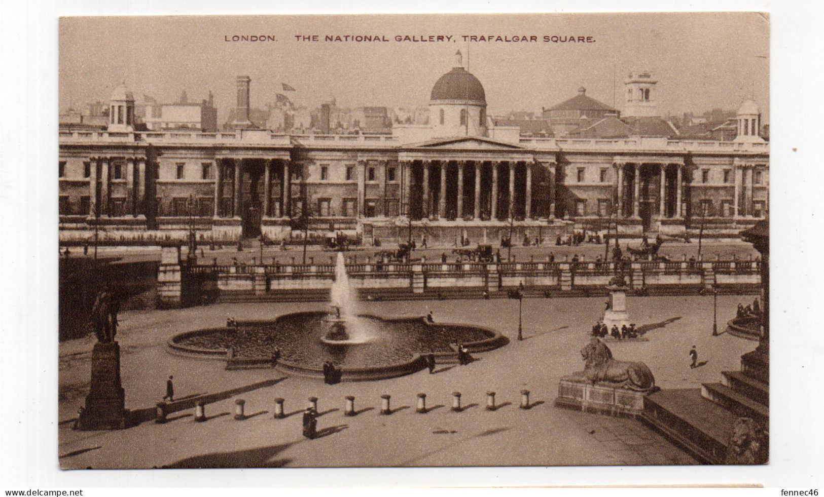 ANGLETERRE - LONDON - The National Gallery, Trafalgar Square - 1914 (J87) - Trafalgar Square