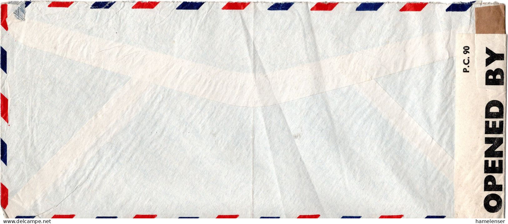 L76694 - USA - 1942 - 30¢ Luftpost EF A LpBf M Brit Zensur NEW YORK, N.Y. -> Grossbritannien - Storia Postale