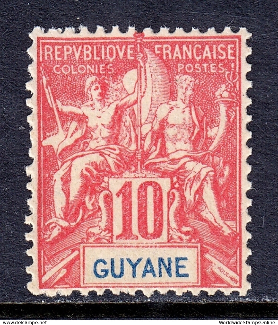 French Guiana - Scott #38 - MH - SCV $4.75 - Unused Stamps
