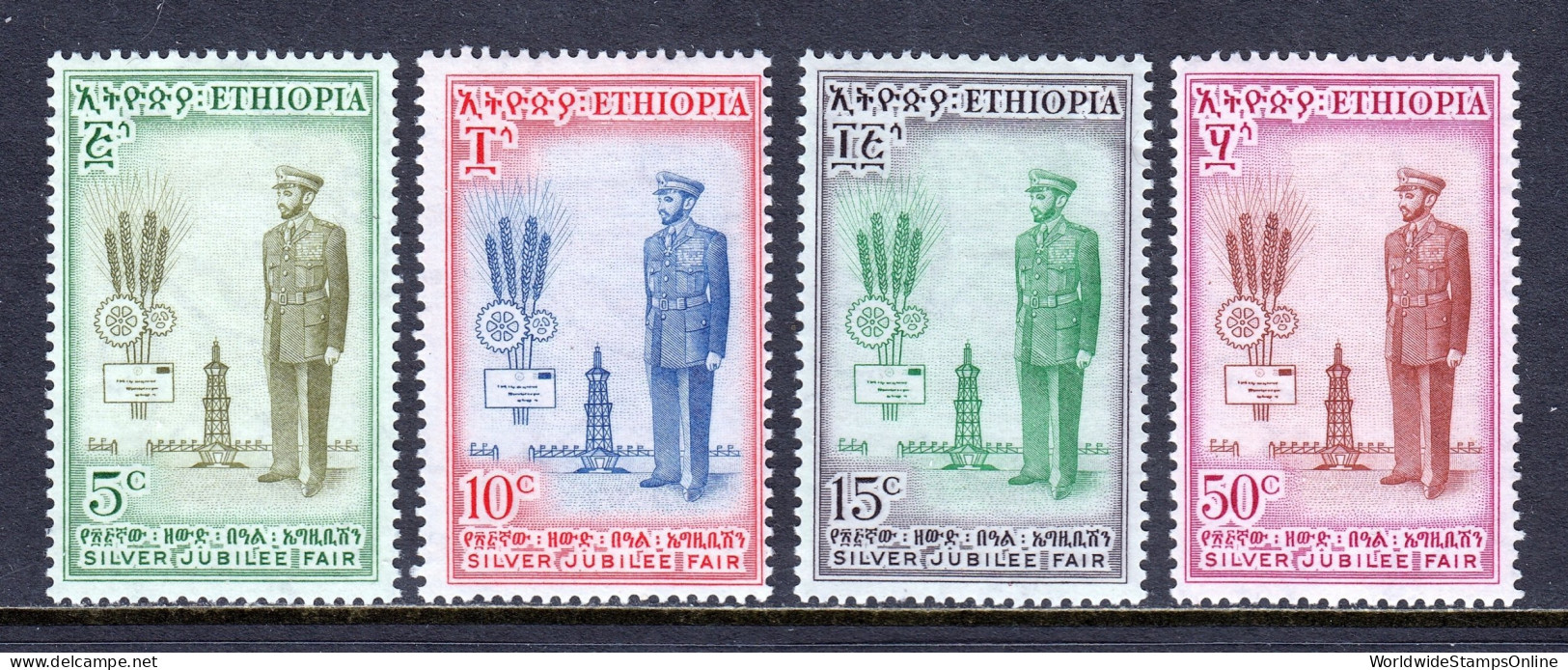 Ethiopia - Scott #351-354 - MH - See Description - SCV $7.50 - Ethiopia