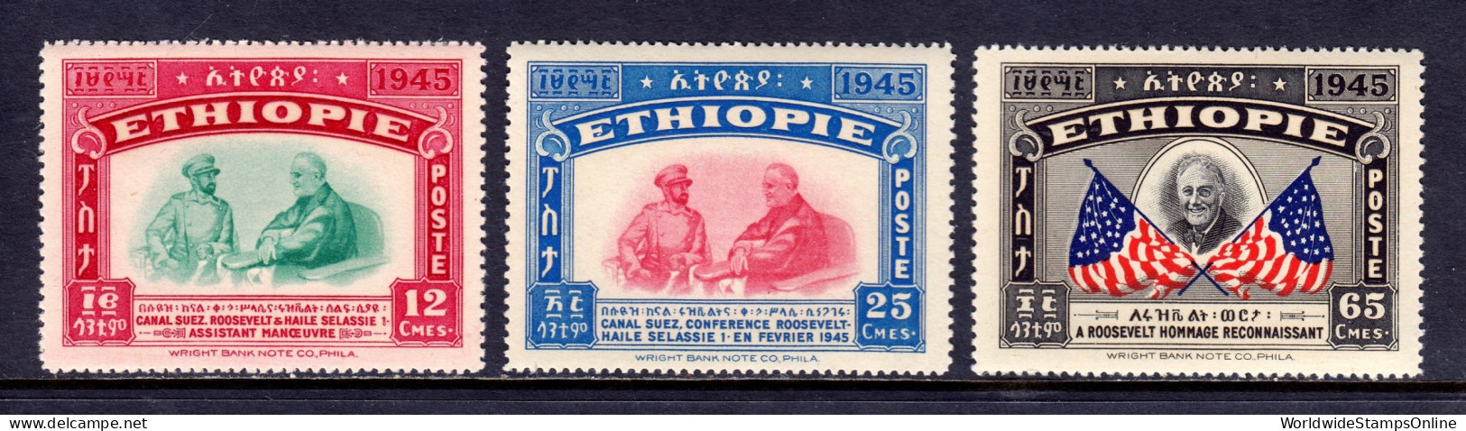 Ethiopia - Scott #278-280 - MNH - SCV $11 - Ethiopie