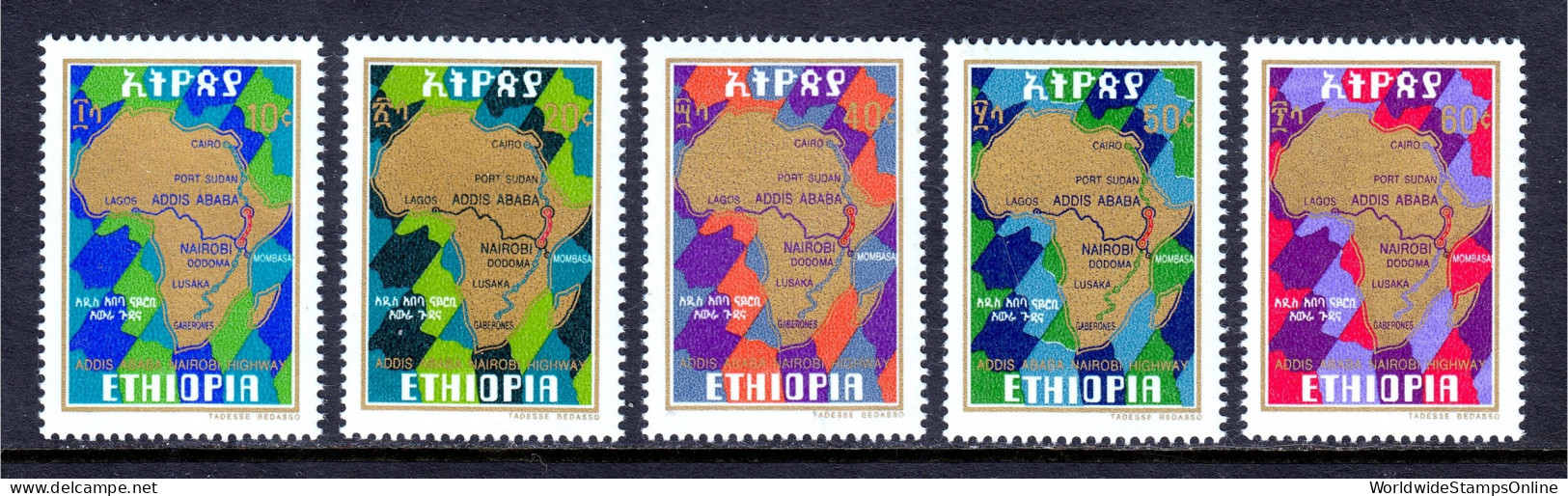 Ethiopia - Scott #827-831 - MNH - SCV $5.55 - Ethiopie