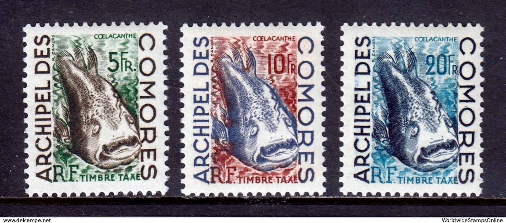 Comoro Islands - Scott #J3-J5 - MLH - SCV $5.35 - Unused Stamps