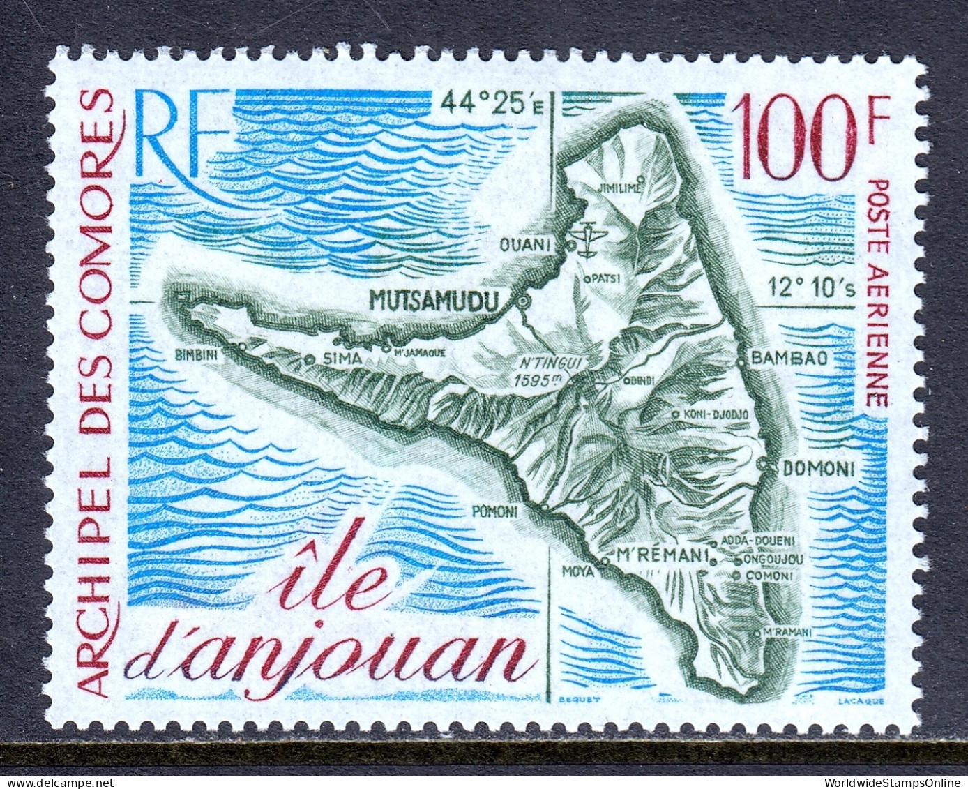 Comoro Islands - Scott #C49 - MNH - SCV $13 - Unused Stamps