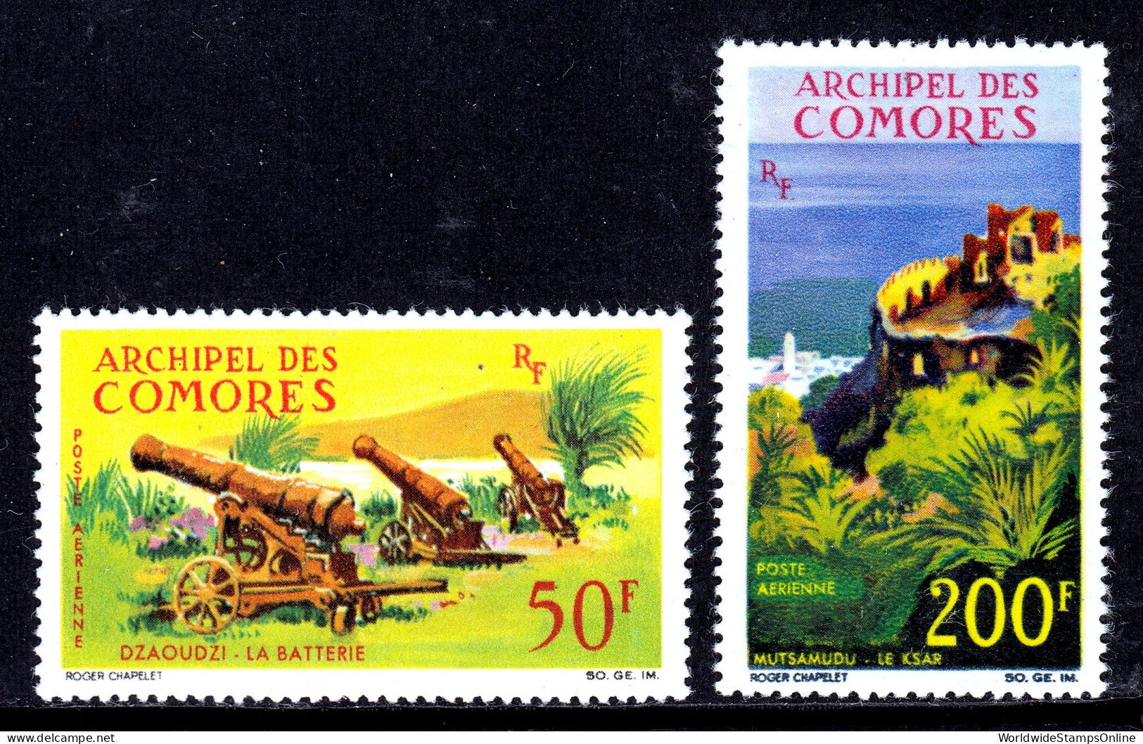 Comoro Islands - Scott #C18-C19 - MNH - Gum Bump #C18 - SCV $14 - Nuovi