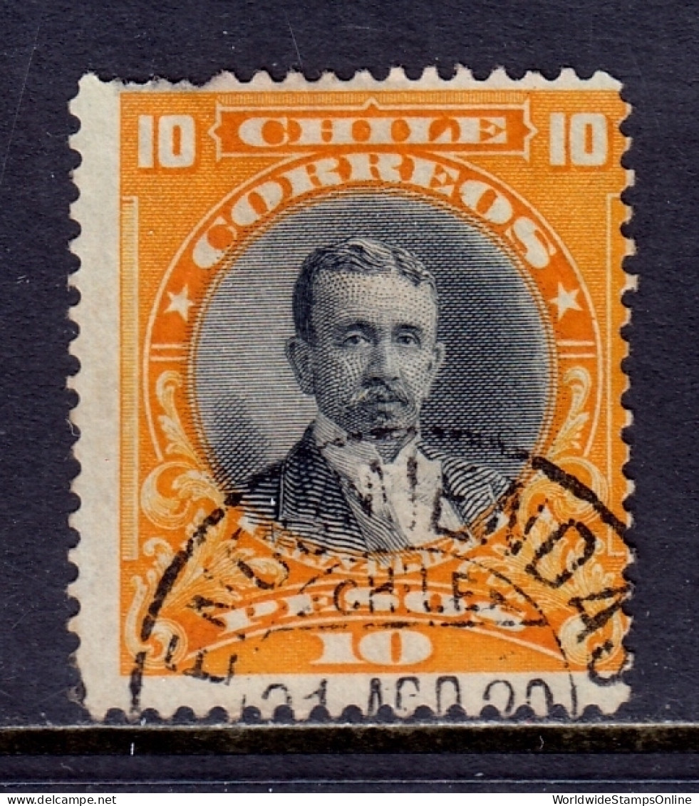 Chile - Scott #112 - Used - Pulled Perfs And Small Thin UL - SCV $8.50 - Chile