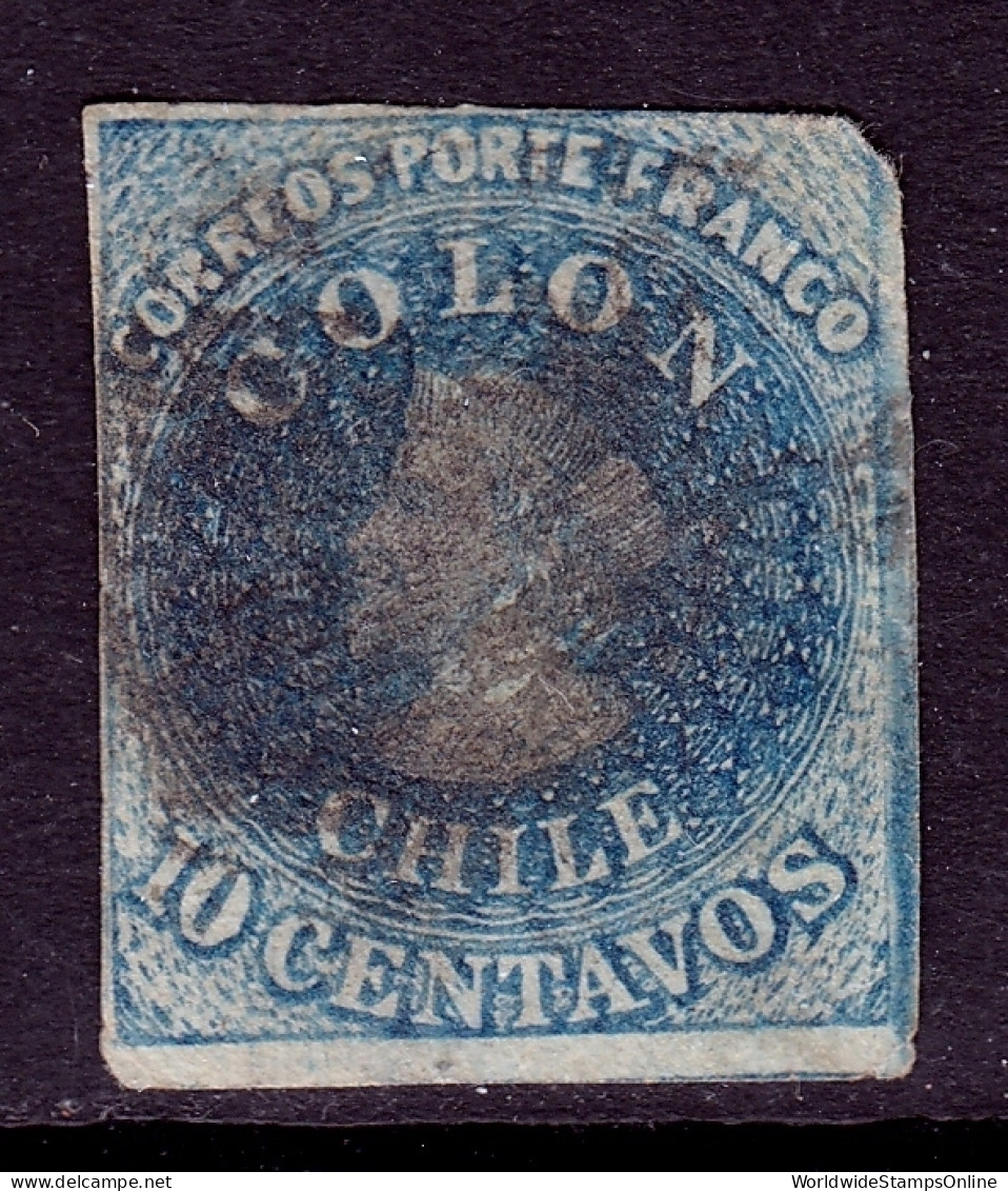 Chile - Scott #10 - Used - See Description - SCV $40 - Chile