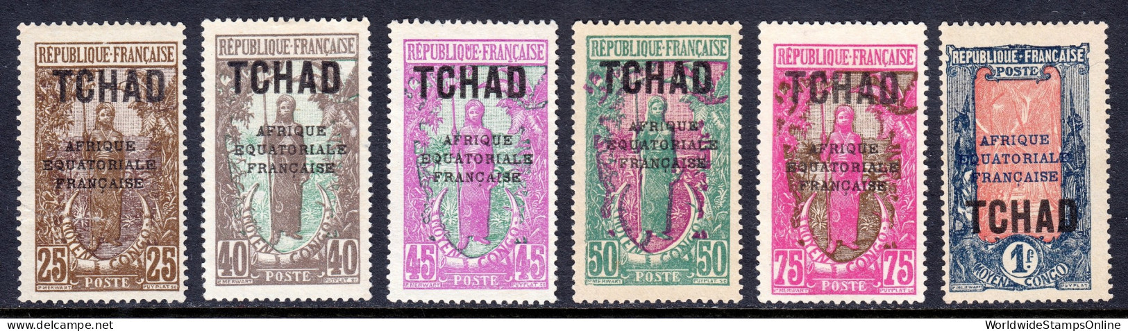 Chad - Scott #29//43 - MNG - SCV $11 - Unused Stamps