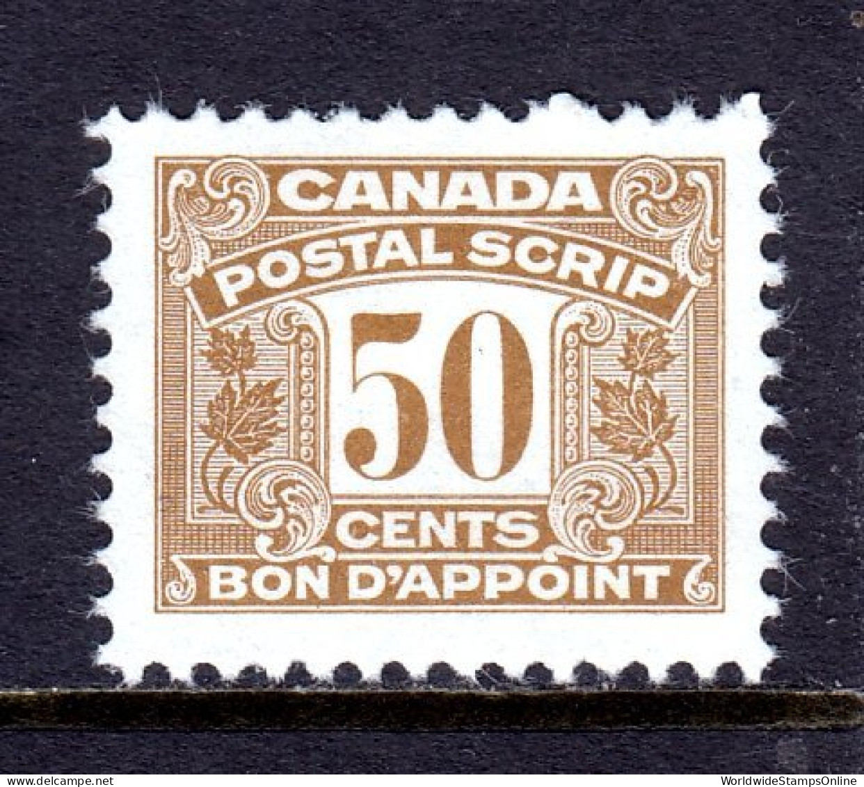 Canada - Van Dam #FPS54 - MH - CV $20 - Fiscaux