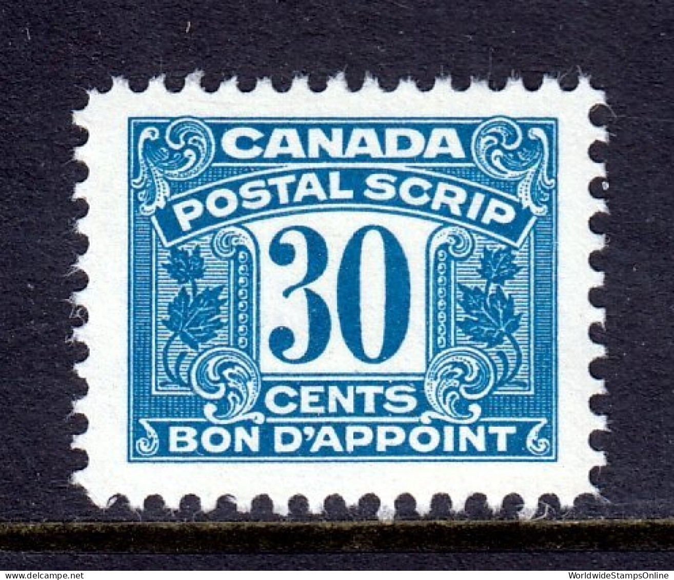 Canada - Van Dam #FPS52 - MNH - Fingerprint On Reverse - CV $25 - Fiscales