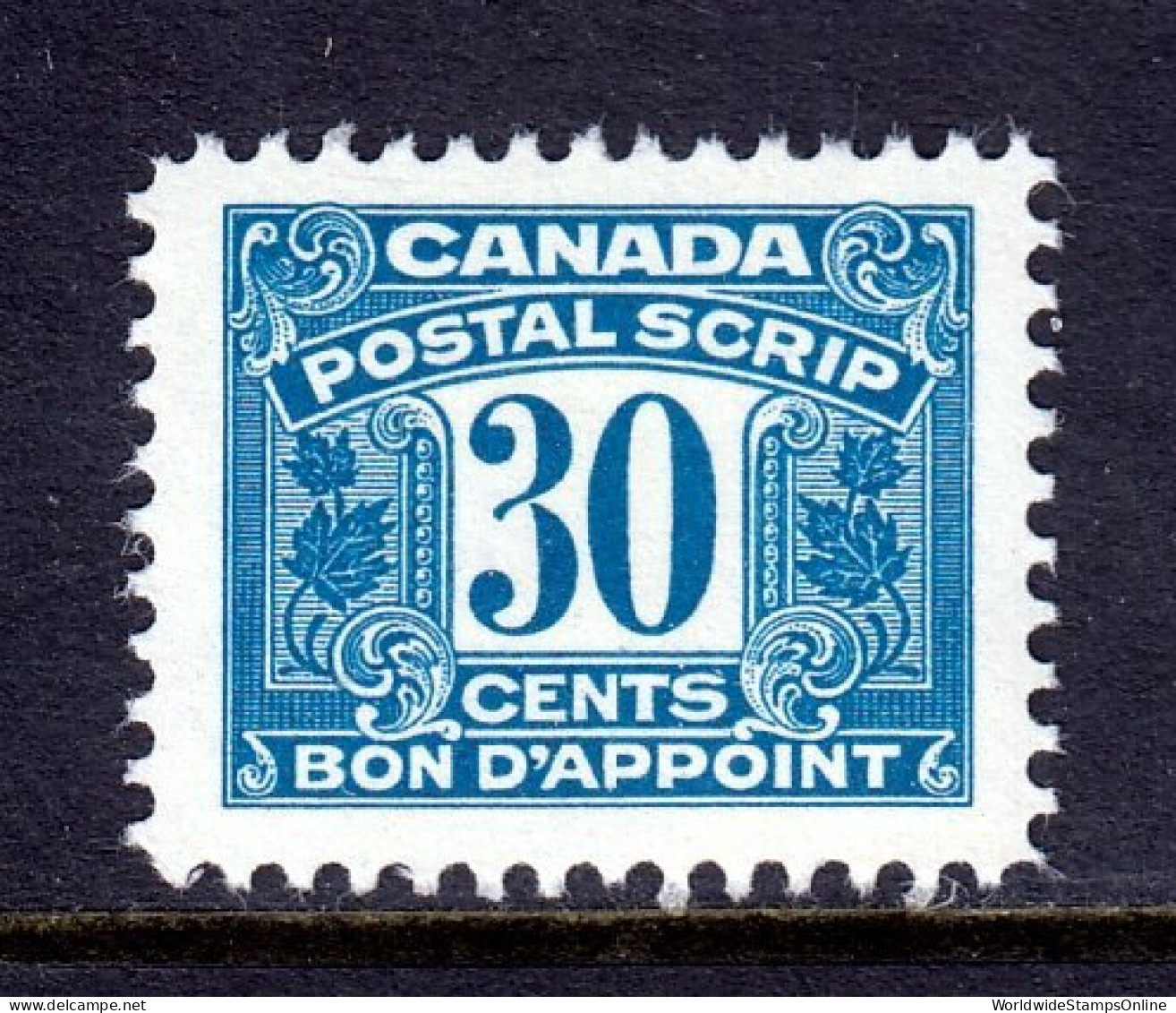 Canada - Van Dam #FPS52 - MNH - Fingerprint On Reverse - CV $25 - Revenues