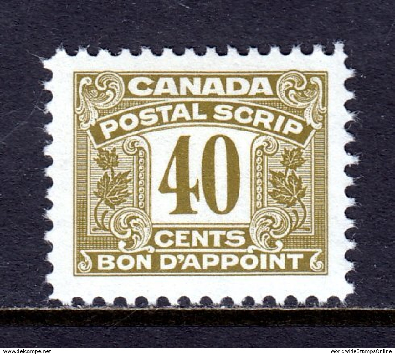 Canada - Van Dam #FPS53 - MNH - Fingerprints On Reverse - CV $21 - Steuermarken