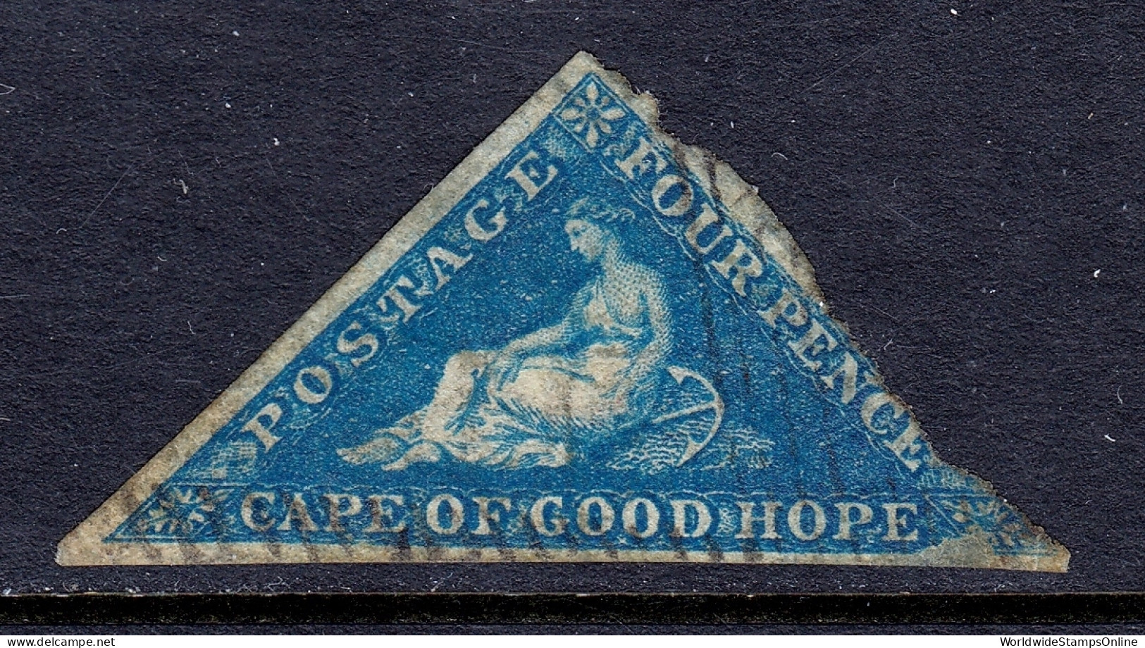 Cape Of Good Hope - Scott #2b - Used - Spacefiller With Faults - SCV $200 - Kaap De Goede Hoop (1853-1904)