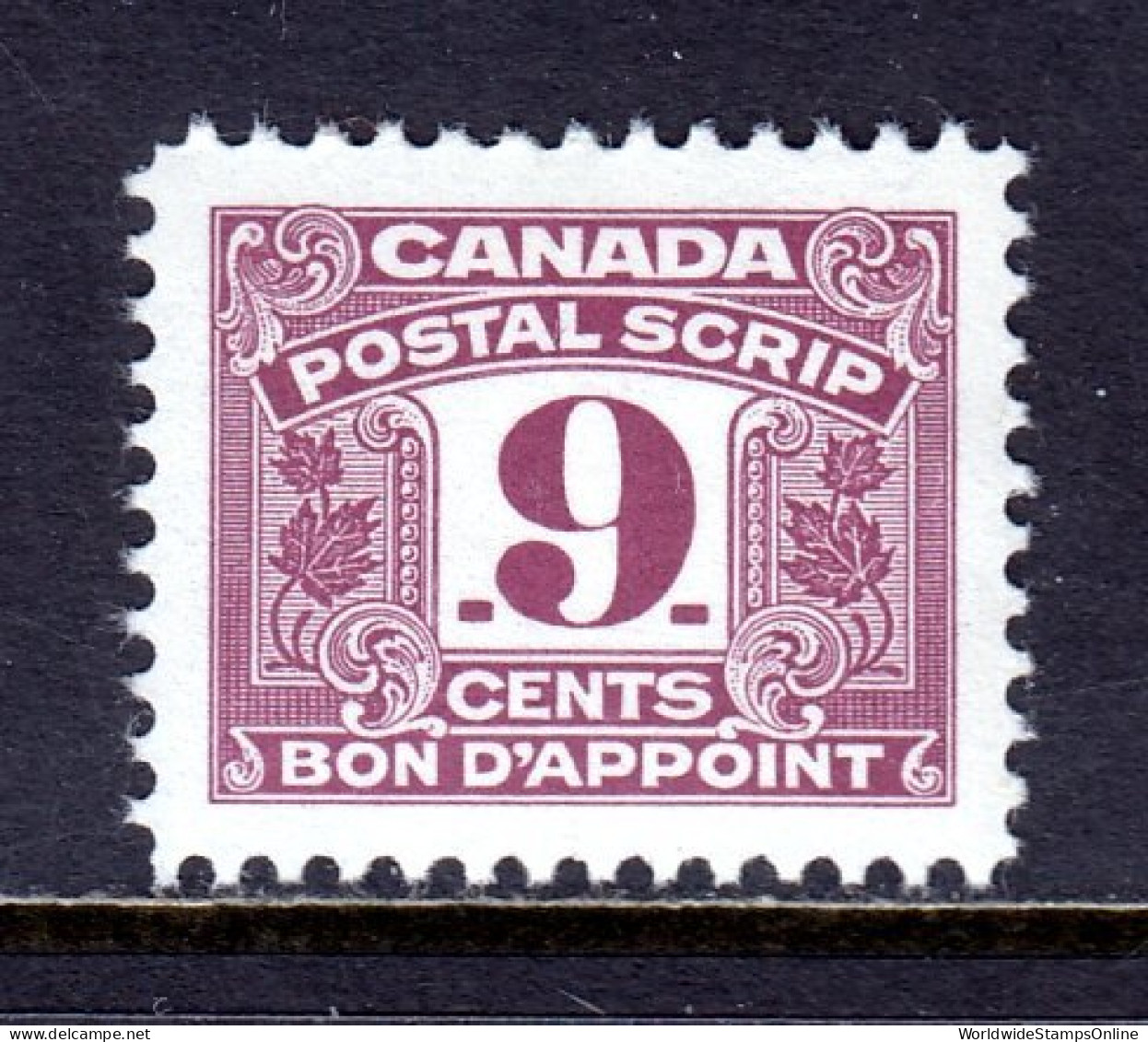 Canada - Van Dam #FPS49 - MNH - Fingerprint On Reverse - CV $18 - Fiscales