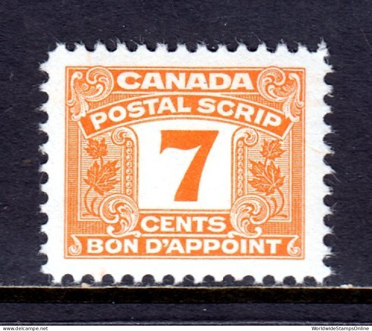 Canada - Van Dam #FPS47 - MNH - Fingerprint On Reverse - CV $18 - Fiscaux