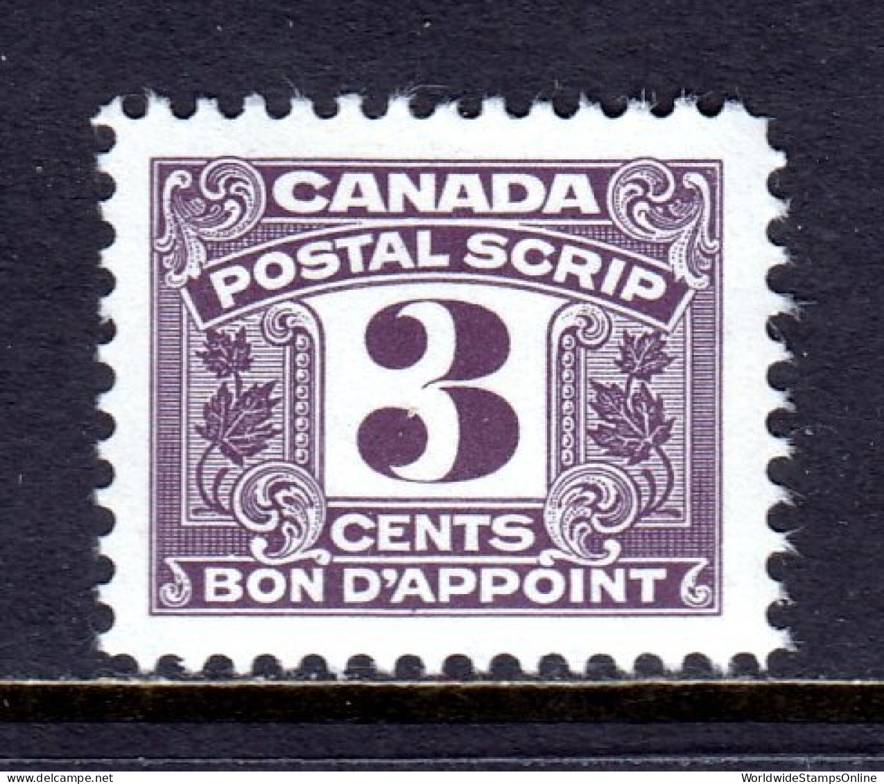 Canada - Van Dam #FPS43 - MNH - Gum Bump - CV $12 - Revenues