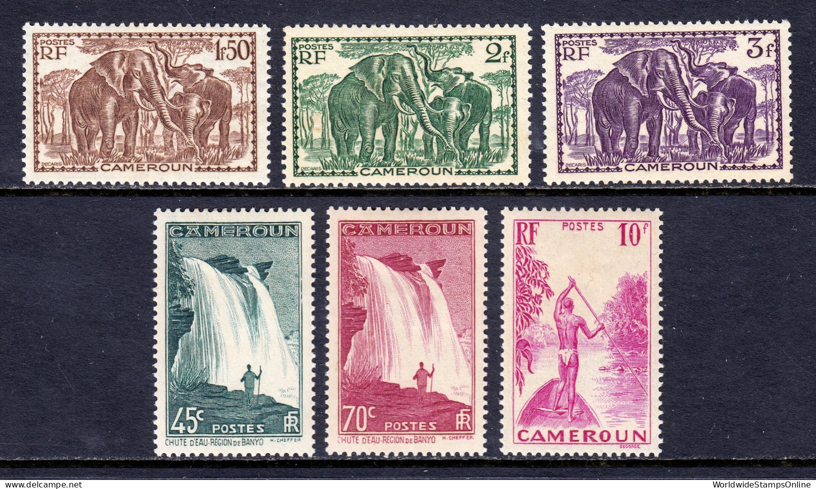 Cameroun - Scott #235//253 - MH - See Description - SCV $11 - Ongebruikt