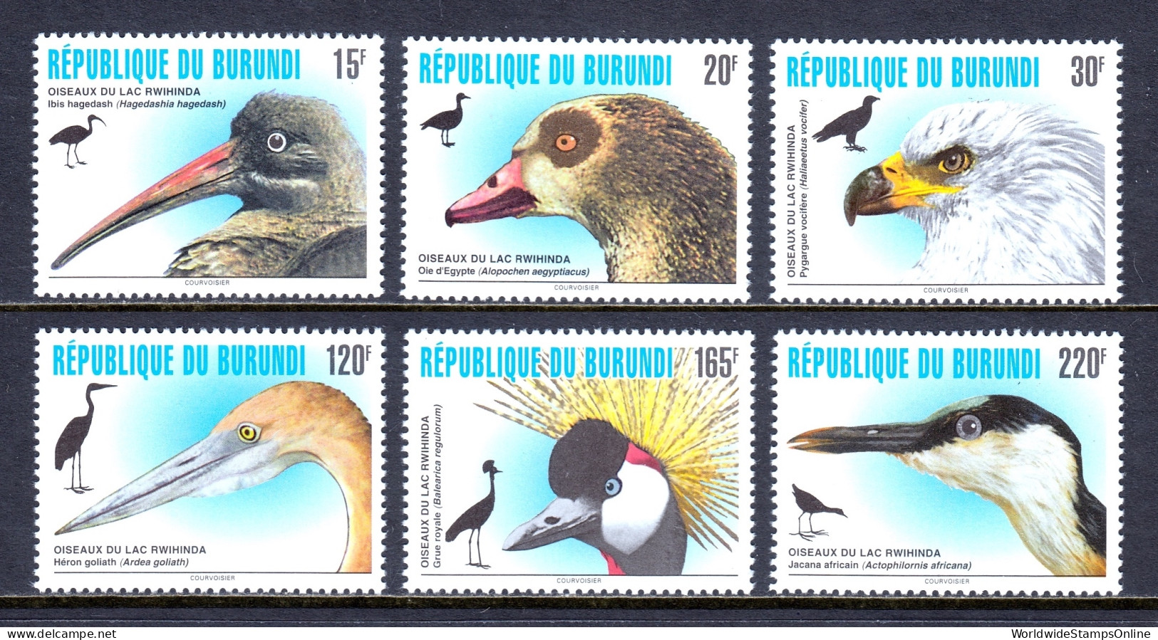 Burundi - Scott #740-745 - MNH - Gum Bump #744 - SCV $13 - Neufs