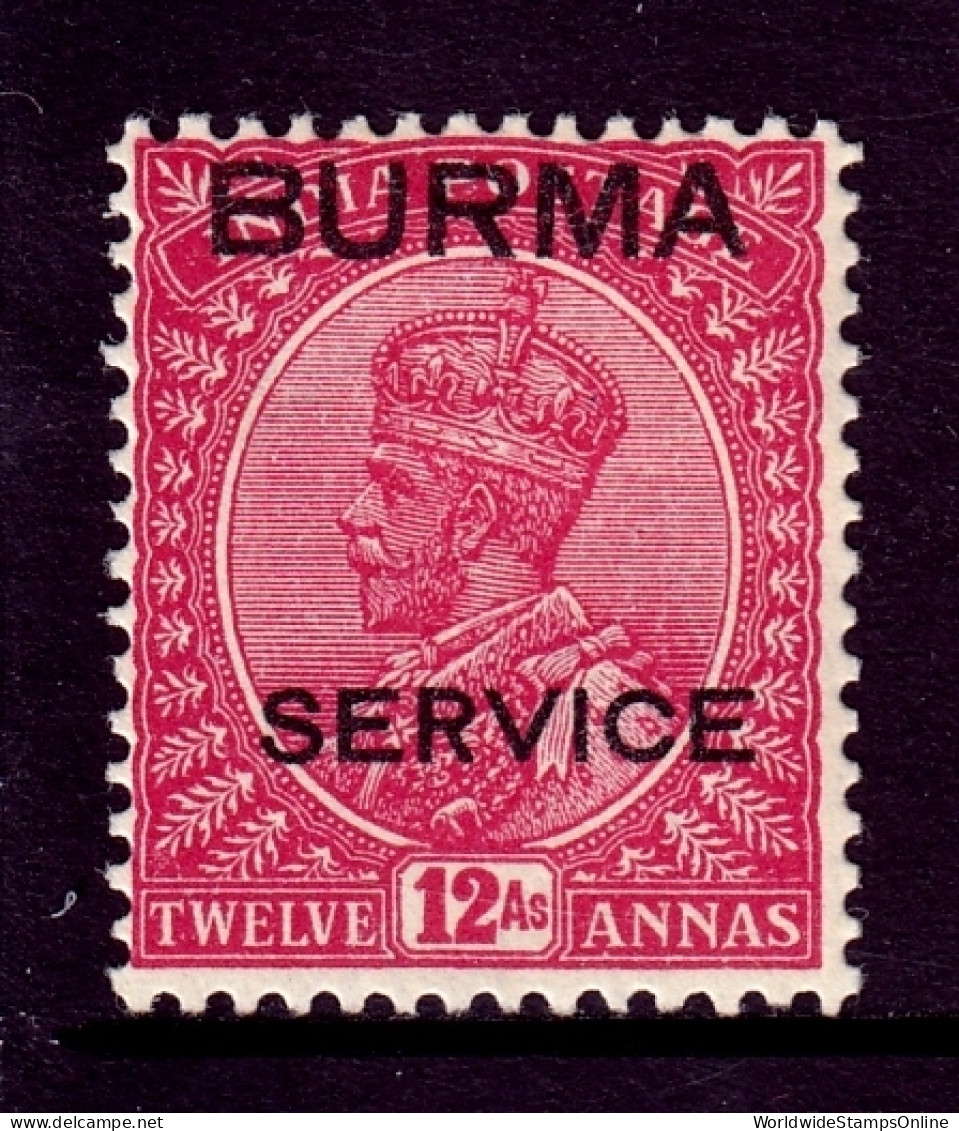 Burma - Scott #O10 - MH - Pencil/rev. - SCV $12 - Burma (...-1947)