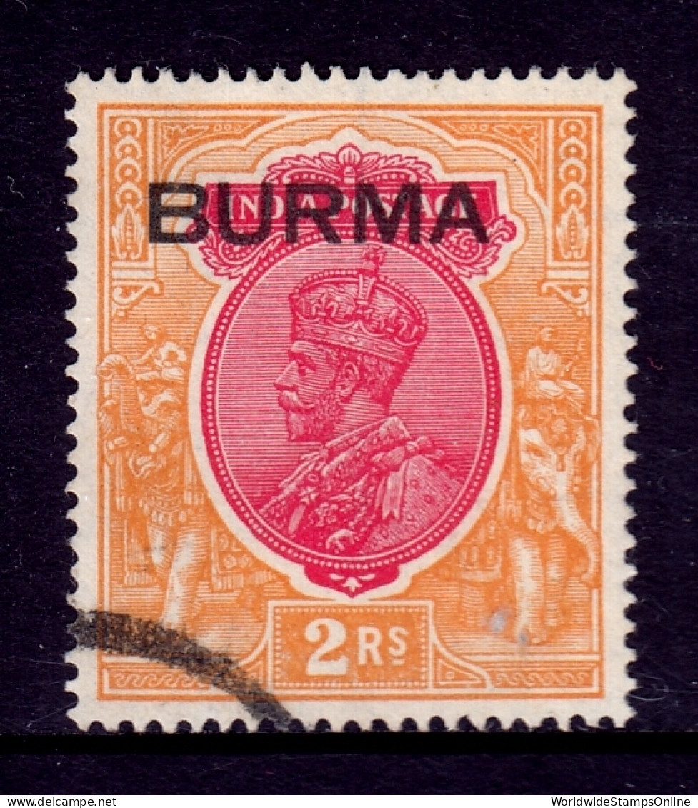 Burma - Scott #14 - Used - SCV $27 - Burma (...-1947)