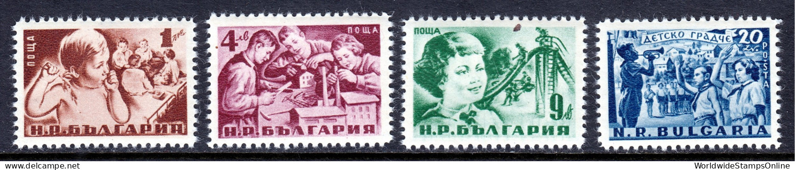 Bulgaria - Scott #755-758 - MNH - Lt. Crease #755, Inclusion #757 - SCV $4.75 - Unused Stamps