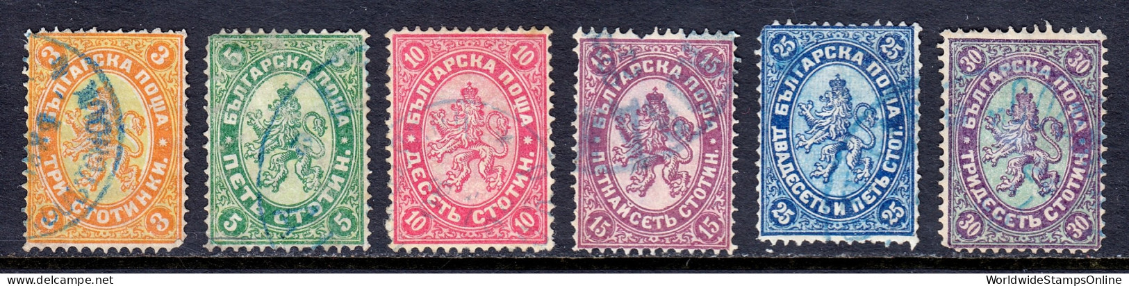 Bulgaria - Scott #12//17 - Used - A Few Perf Faults - SCV $7.20 - Oblitérés