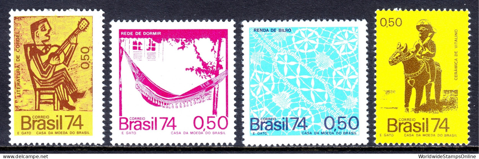 Brazil - Scott #1362-1365 - MNH - SCV $6.60 - Ongebruikt