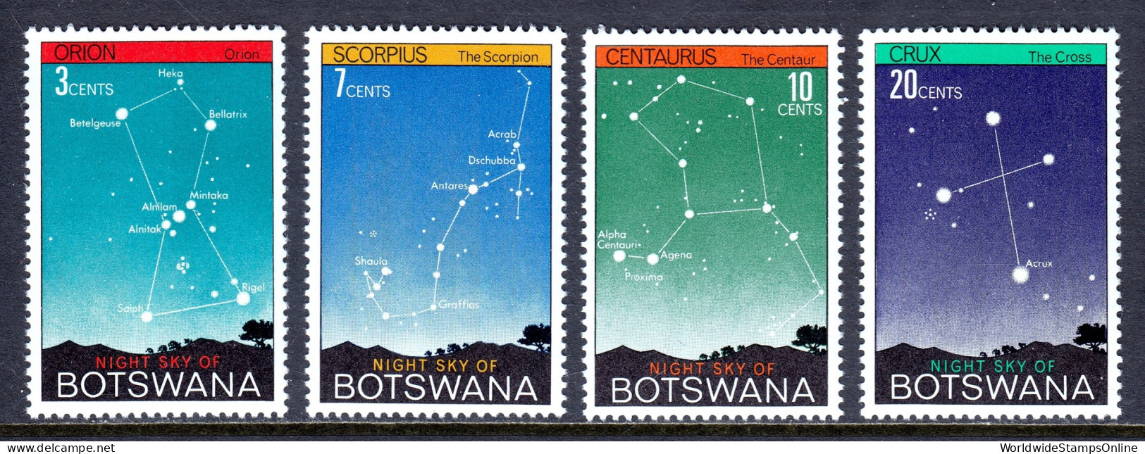 Botswana - Scott #84-87 - MH - SCV $8.25 - Botswana (1966-...)