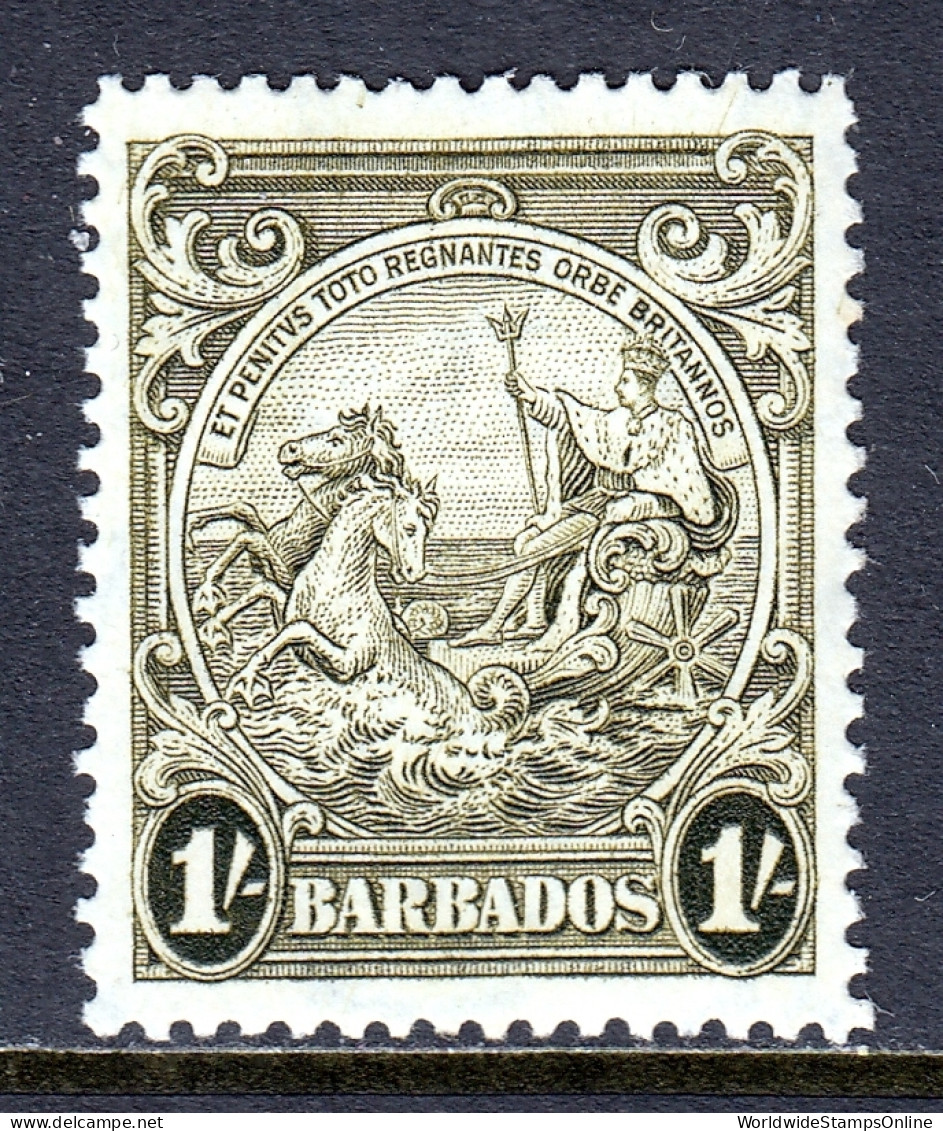 Barbados - Scott #200a - MH - Olive Green - SCV $12 - Barbados (...-1966)