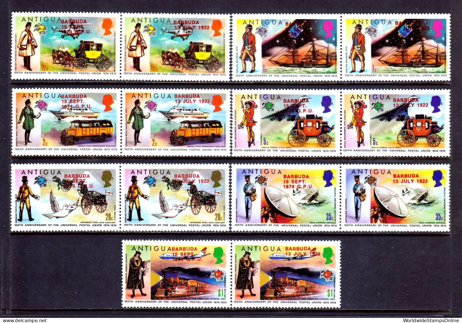 Barbuda - Scott #148-154 - MNH - SCV $12 - Antigua Und Barbuda (1981-...)