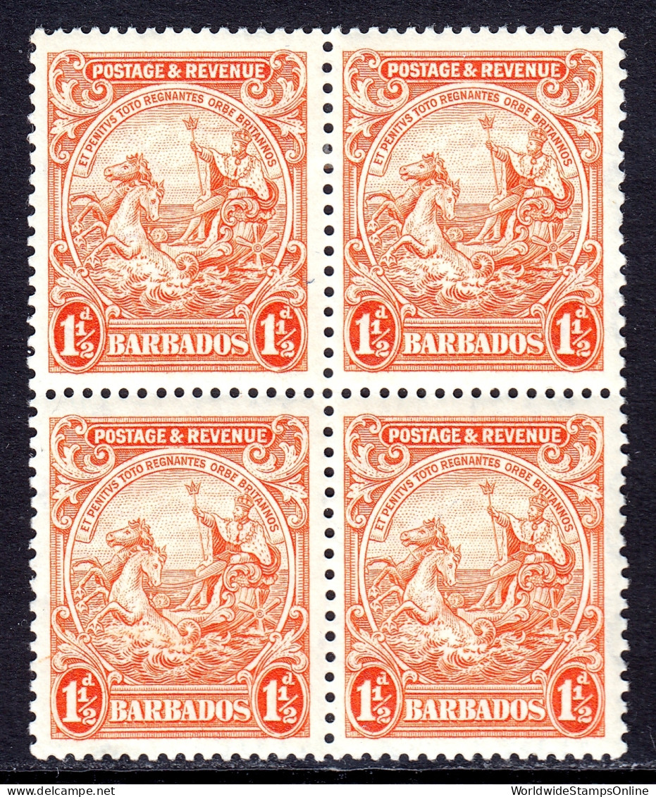 Barbados - Scott #168 - Blk/4 - MH - SCV $28 - Barbados (...-1966)