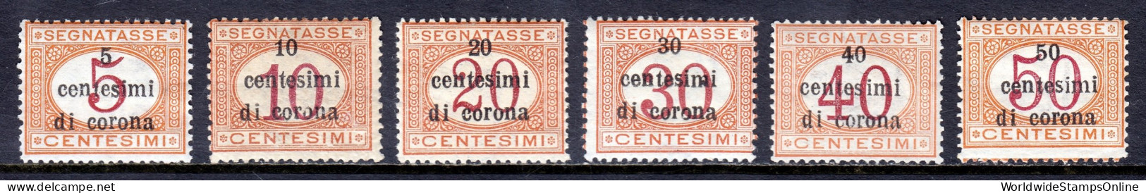 Austria - Scott #NJ8//NJ13 - MH - Crease #NJ8 - SCV $23 - Ungebraucht