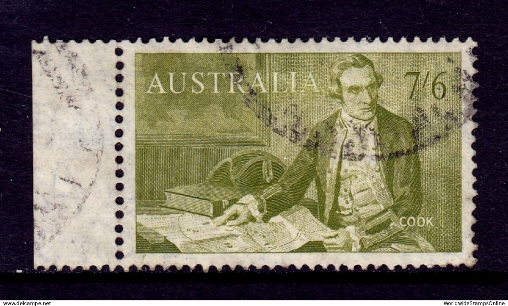 Australia - Scott #376 - Used - Remnant Gum, Unevenness - SCV $16 - Used Stamps