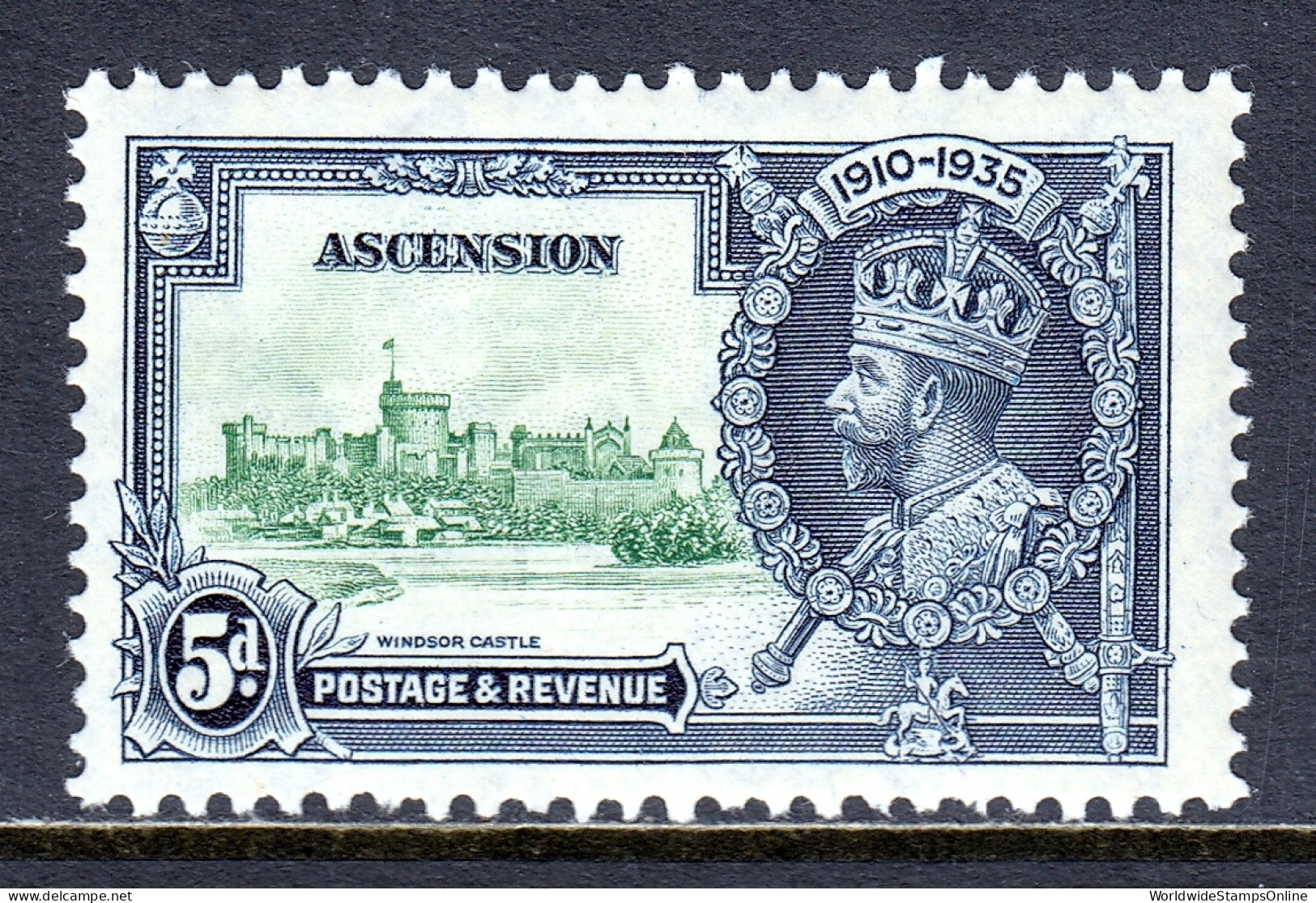 Ascension - Scott #35 - MH - A Few Short Perfs At Bottom - SCV $25 - Ascension (Ile De L')