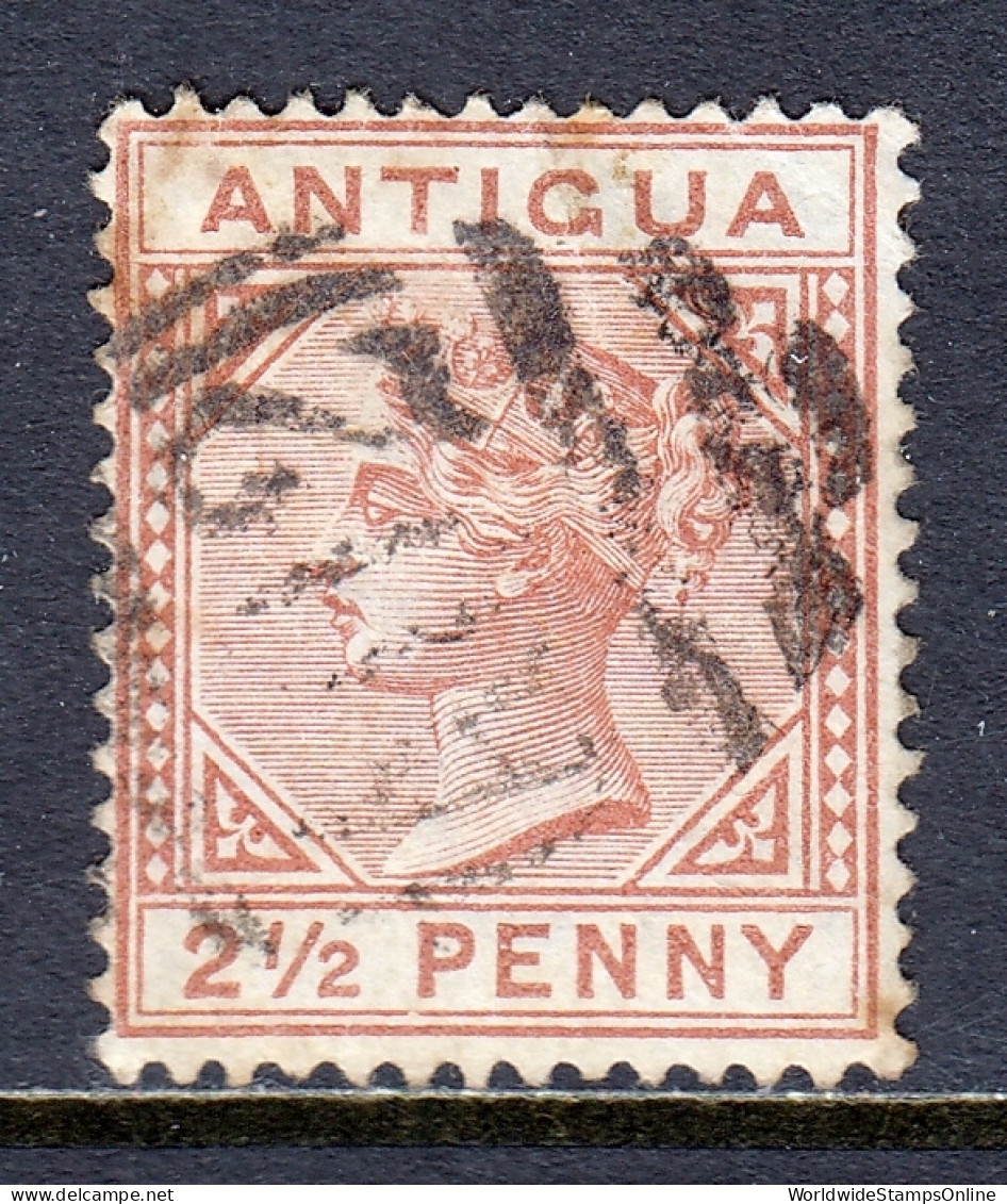 Antigua - Scott #13 - Used - See Description - SCV $67 - 1858-1960 Colonie Britannique