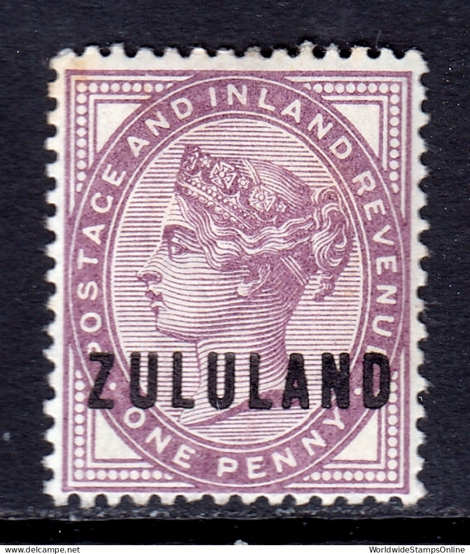 Zululand - Scott #2 - MH - Minor Toning Spot UL Corner - SCV $30 - Zululand (1888-1902)