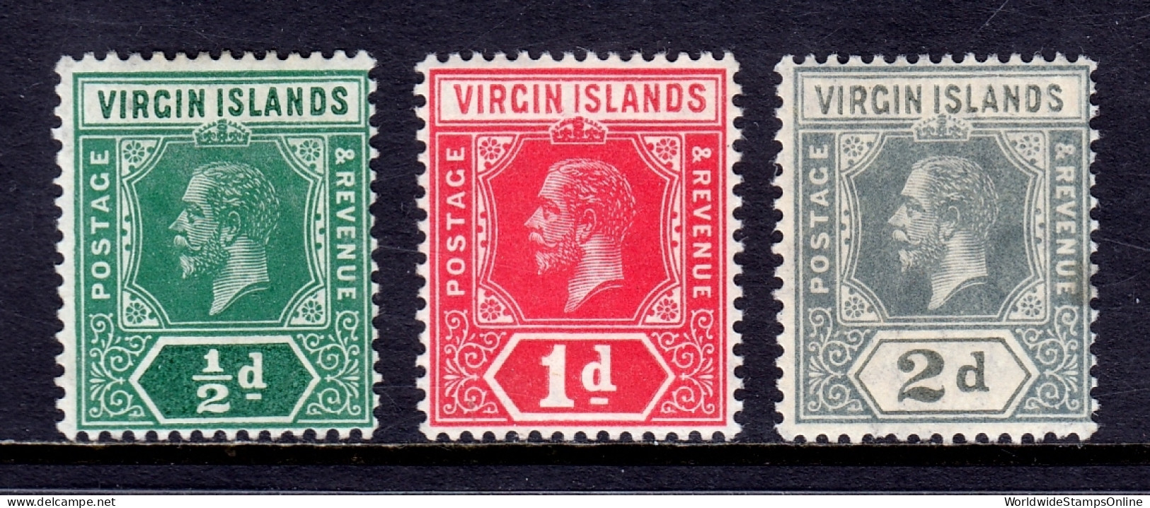 Virgin Islands - Scott #48//50 - MH - SCV $14 - Iles Vièrges Britanniques